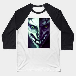 EVIL LAUGHING CREEPY HALLOWEEN VAMPIRE Baseball T-Shirt